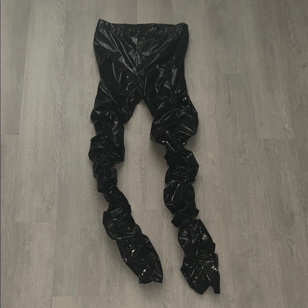 Fashion Nova Black Shiny Leggings